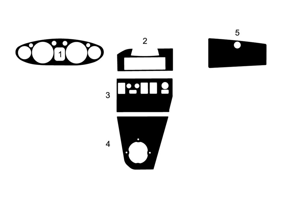 mg mgb 1972-1976 Dash Kit Diagram