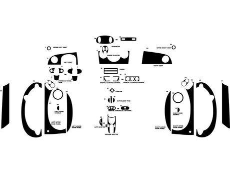 mini clubman 2008-2010 Dash Kit Diagram