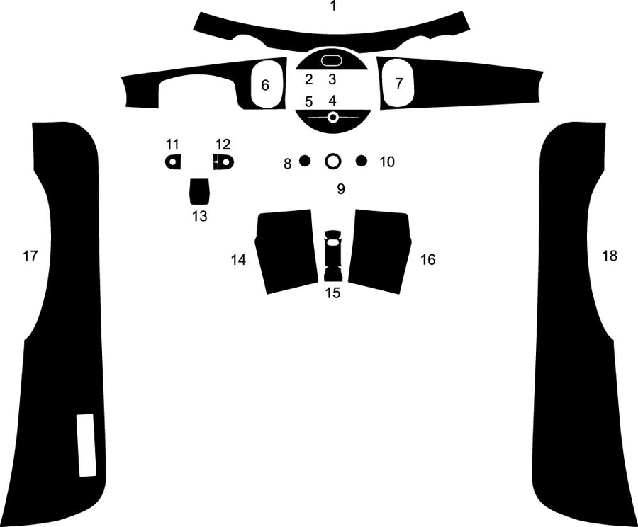 mini cooper 2022-2023 Dash Kit Diagram