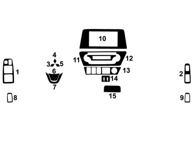 mitsubishi eclipse cross 2018-2020 Dash Kit Diagram