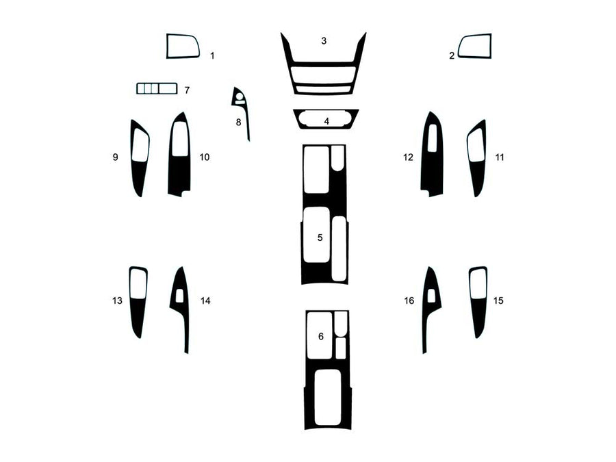 mitsubishi eclipse cross 2022-2024 Dash Kit Diagram