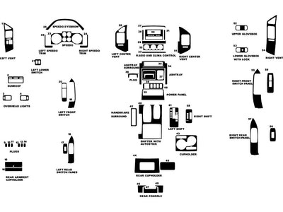 mitsubishi montero 2001-2006 Dash Kit Diagram