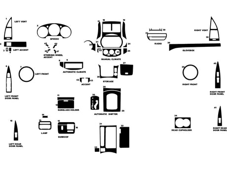 nissan altima 2002-2004 Dash Kit Diagram