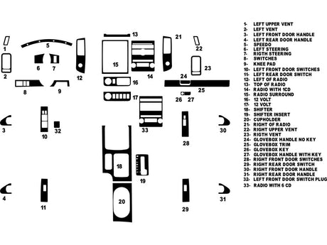 suzuki equator 2009-2013 Dash Kit Diagram