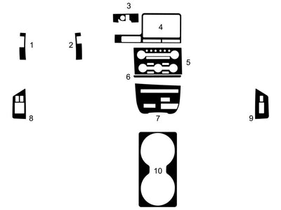 nissan gt-r 2009-2017 Dash Kit Diagram