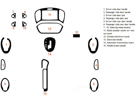 nissan juke 2011-2014 Dash Kit Diagram