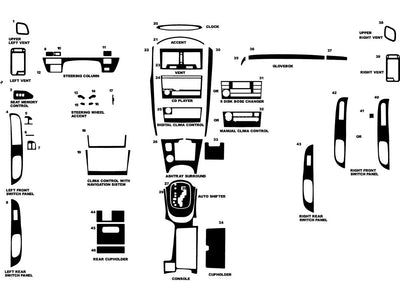 nissan maxima 2002-2003 Dash Kit Diagram