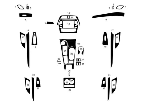 nissan maxima 2016-2023 Dash Kit Diagram