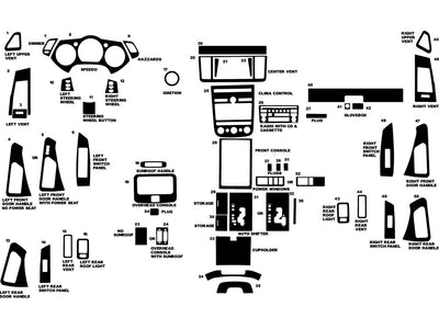 nissan murano 2003-2007 Dash Kit Diagram