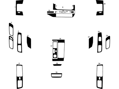 nissan pathfinder 2022-2024 Dash Kit Diagram
