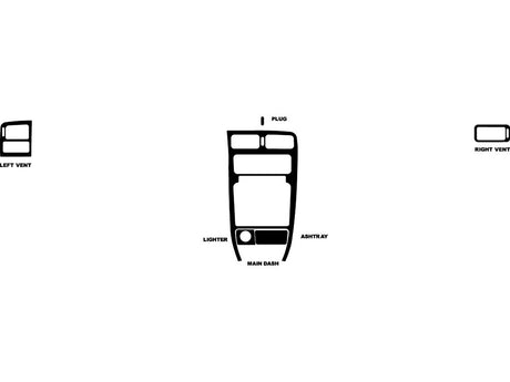 nissan sentra 1992-1993 Dash Kit Diagram