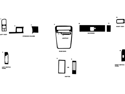 nissan pick up 1994-1997 Dash Kit Diagram