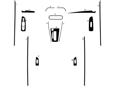 nissan versa 2021-2024 Dash Kit Diagram