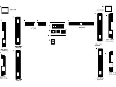 oldsmobile cutlass 1988-1988 Dash Kit Diagram