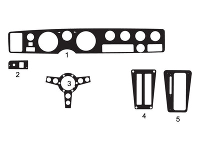 pontiac firebird 1971-1981 Dash Kit Diagram