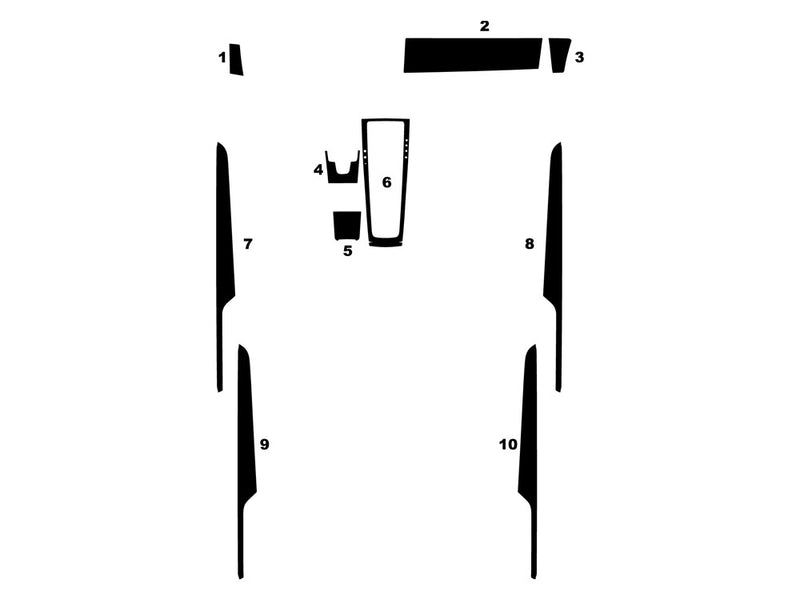 porsche macan 2015-2018 Dash Kit Diagram