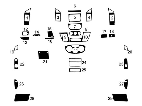 ram promaster 2014-2025 Dash Kit Diagram
