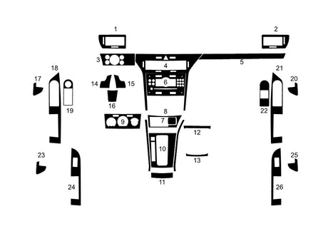 saturn astra 2008-2009 Dash Kit Diagram
