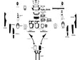 saturn ion 2003-2005 (coupe) Dash Kit Diagram