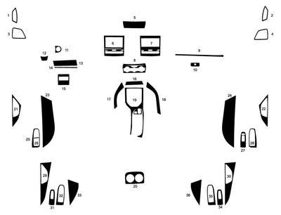 subaru crosstrek 2018-2025 Dash Kit Diagram