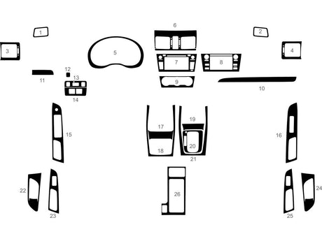subaru crosstrek 2016-2017 Dash Kit Diagram