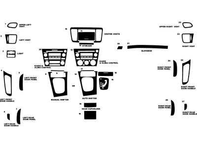 subaru legacy 2005-2006 Dash Kit Diagram