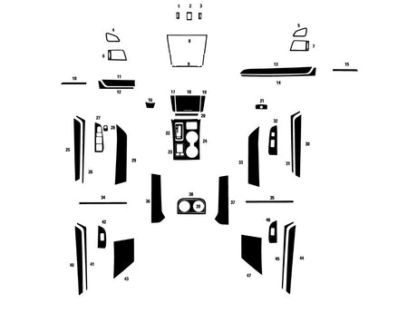 subaru outback 2018-2019 Dash Kit Diagram