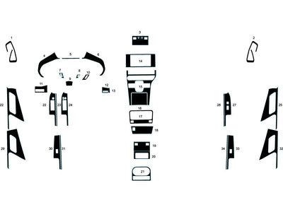 toyota bz4x 2023-2024 Dash Kit Diagram