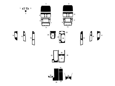 subaru wrx 2018-2021 Dash Kit Diagram