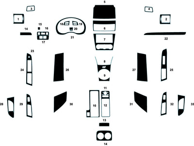 subaru wrx 2015-2015 (sti) Dash Kit Diagram