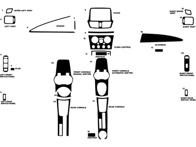 suzuki aerio 2003-2004 Dash Kit Diagram