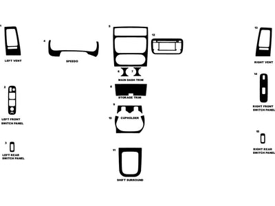 suzuki aerio 2005-2007 Dash Kit Diagram