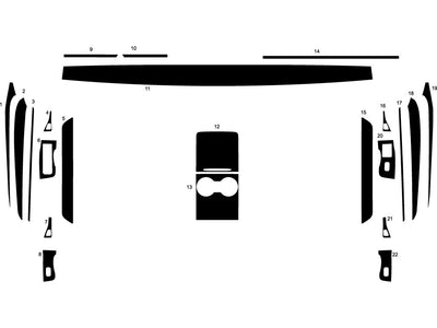 tesla model 3 2021-2023 Dash Kit Diagram