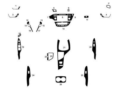 toyota avalon 2013-2018 Dash Kit Diagram