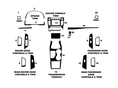 toyota camry 2015-2017 Dash Kit Diagram