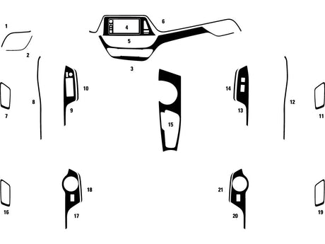 toyota c-hr 2018-2023 Dash Kit Diagram