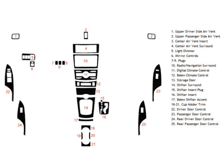 toyota corolla 2012-2013 Dash Kit Diagram