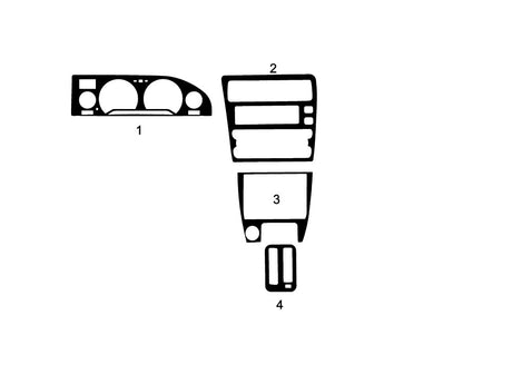 toyota corolla 1990-1990 Dash Kit Diagram