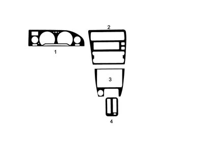 toyota corolla 1990-1990 Dash Kit Diagram