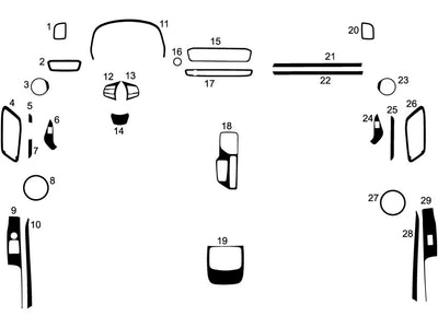 toyota gr supra 2020-2022 Dash Kit Diagram