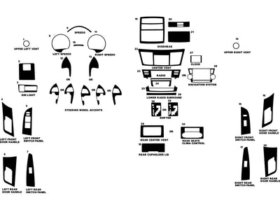 toyota highlander 2008-2013 Dash Kit Diagram