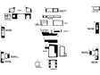 toyota land cruiser 1995-1997 Dash Kit Diagram