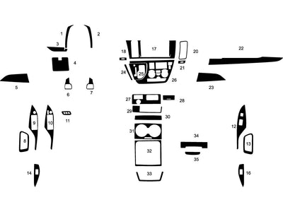 toyota sienna 2015-2020 Dash Kit Diagram
