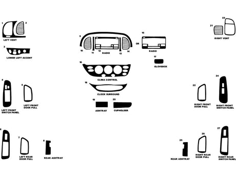 toyota tundra 2005-2006 Dash Kit Diagram