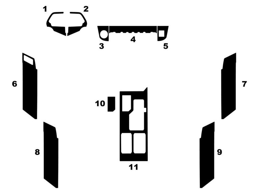 toyota tundra 2022-2023 Dash Kit Diagram