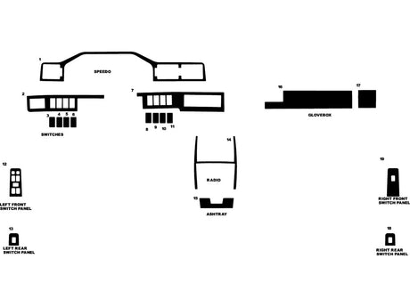 volvo 960 1995-1997 Dash Kit Diagram