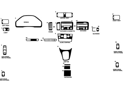 volvo s80 2005-2006 Dash Kit Diagram