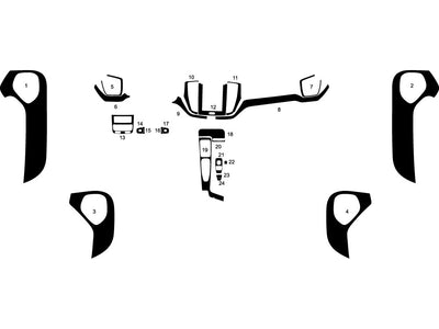 volvo xc60 2018-2025 Dash Kit Diagram