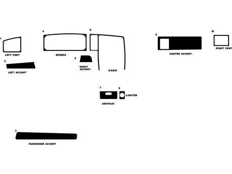 volkswagen corrado 1990-1994 Dash Kit Diagram