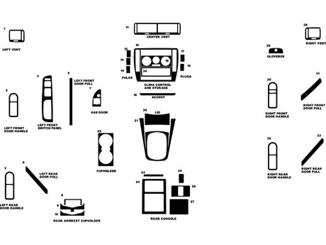 volkswagen passat 2000-2005 Dash Kit Diagram
